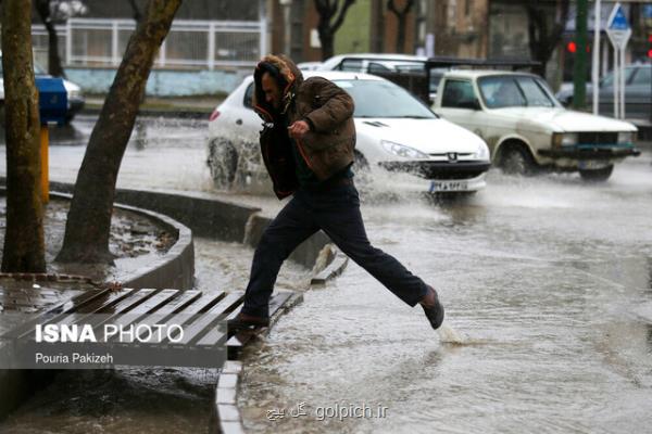 بارش شدید باران در 10 استان