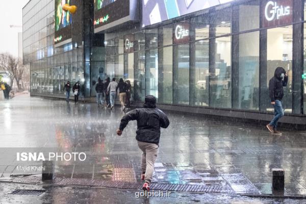 باد و باران در 27 استان طی امروز