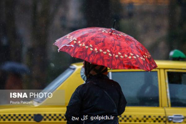 رگبار باران در نقاط مختلف