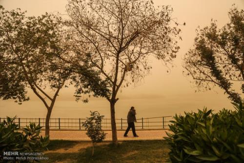 خیزش گردوخاك شدید در شرق و جنوب اصفهان