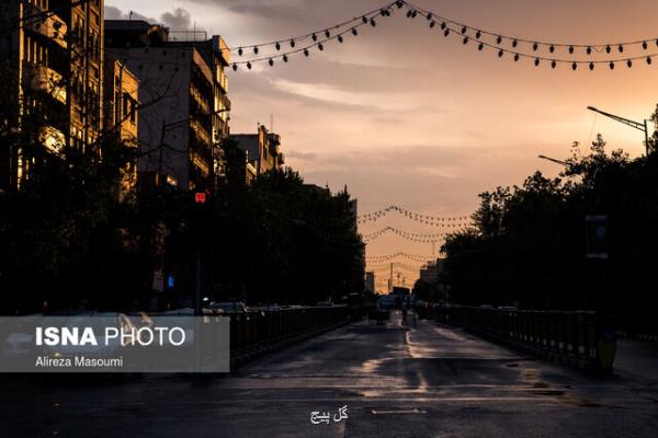 رگبار باران در بعضی مناطق استان تهران