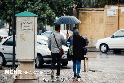 بارش باران، وزش باد شدید موقتی و کاهش دما در استانهای شمالی