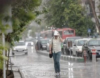 بارش پراکنده در ۶ استان