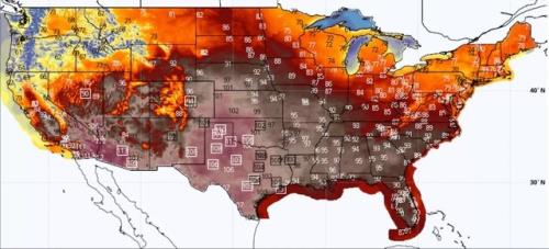 بیشتر از 100 میلیون آمریکایی گرفتار موج گرما