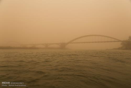 گرد و غبار اهواز 66 برابر حد مجاز