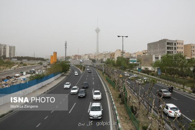 تداوم هوای ناسالم تهران طی امروز