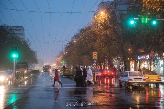 وزش باد شدید و رگبار در تهران