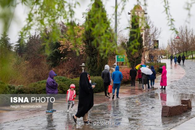ادامه بارندگی باران در بعضی نقاط کشور