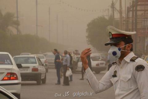 وضعیت گرد و غبار در اهواز