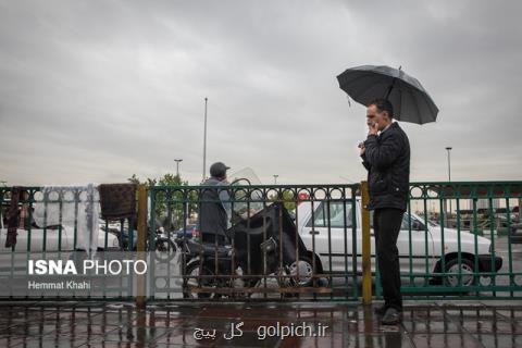 بارش باران در هشت استان، خیزش گرد و خاك در زابل