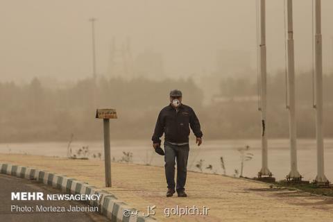 خیزش گرد و خاك در ۷ استان كشور