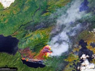 آتش سوزی بی سابقه در منطقه شمالگان