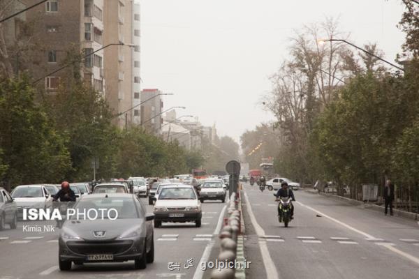 افزایش موقتی غلظت آلاینده ها در هوای تهران