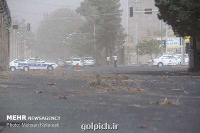 احتمال پدیده گرد و غبار درغرب كشور