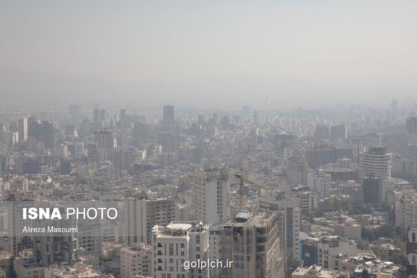 وضعیت قرمز هوای تهران در 13 ایستگاه سنجش كیفیت هوا
